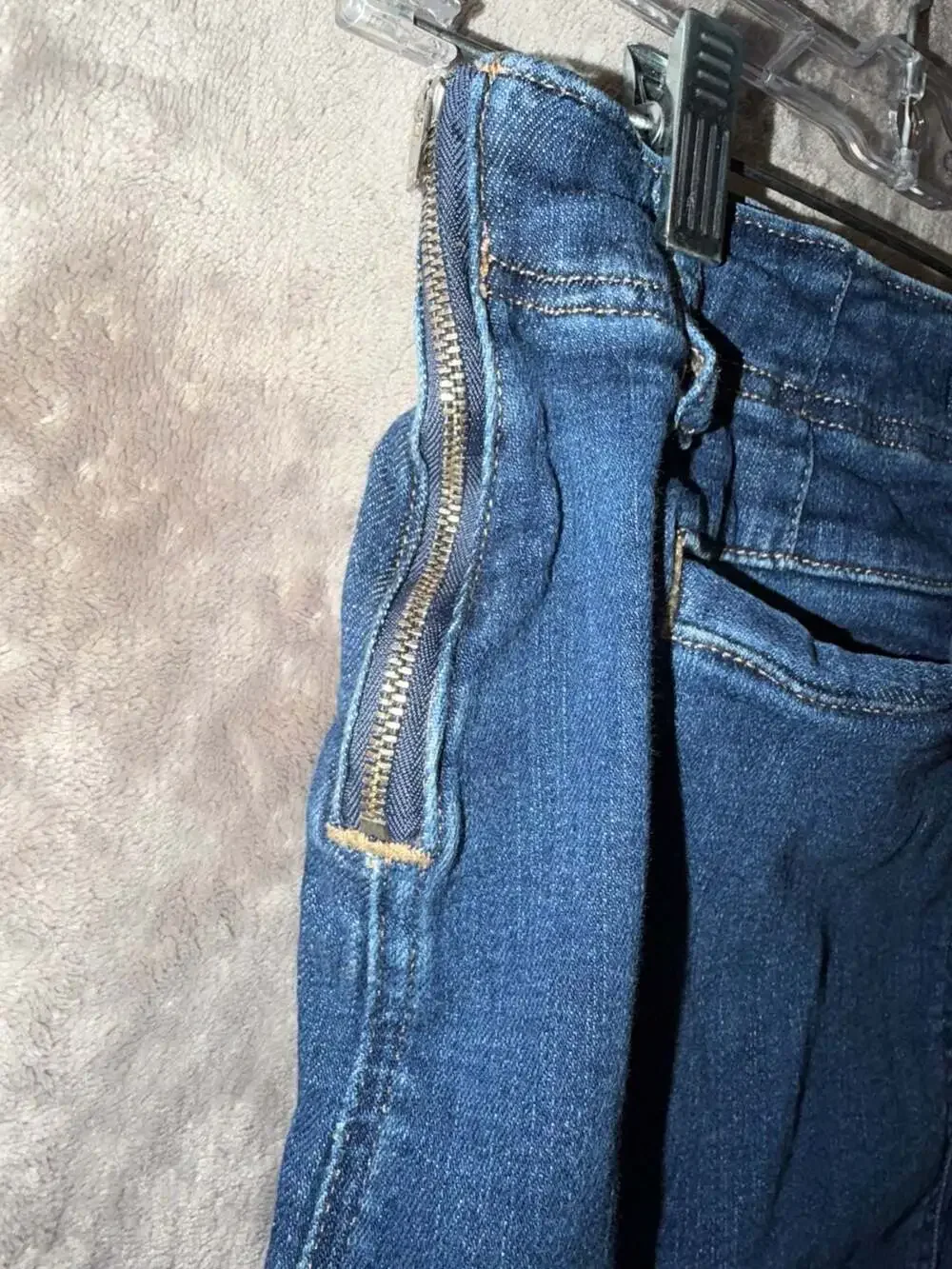 We The Free Daylight Denim Mini Skirt Size 25 Blue